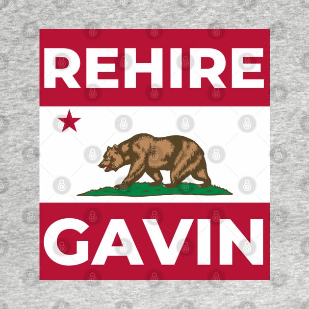 Rehire Gavin - Gavin Newsom for Governor by TJWDraws